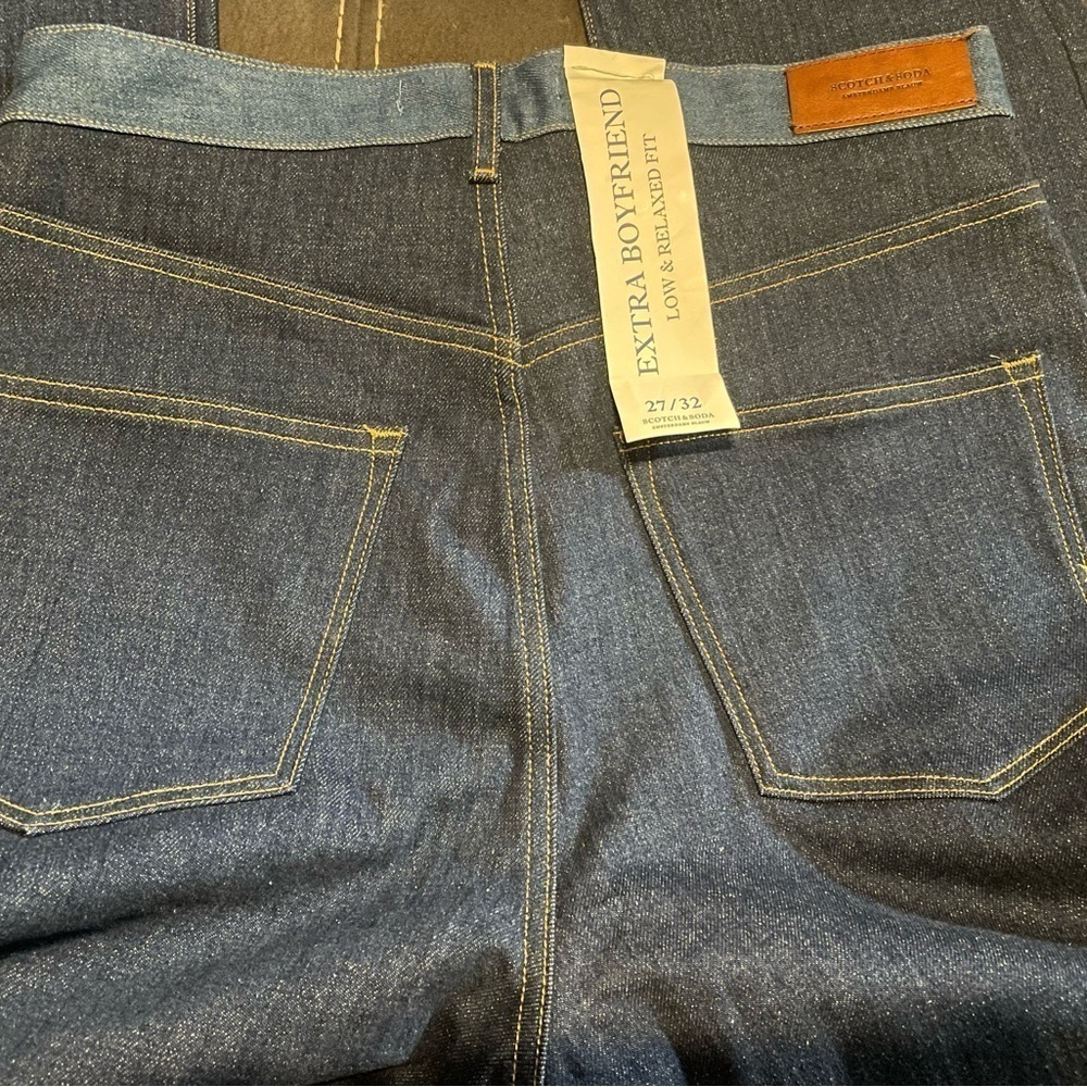Scotch & Soda Extra Boyfriend Raw Crop Hem Jeans NWT - Picture 3 of 9